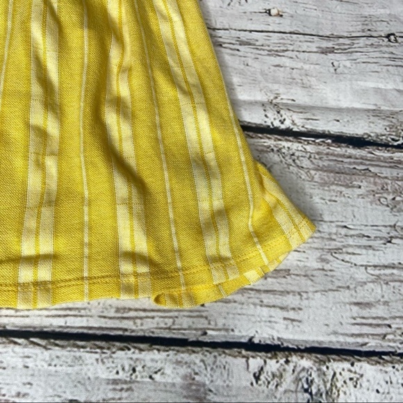 BDG Yellow/White Striped Crop Tank Top Size XS - Picture 5 of 5